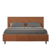 Letto Matrimoniale 160x190 cm con Rete Adele Labirinto 04 Arancione