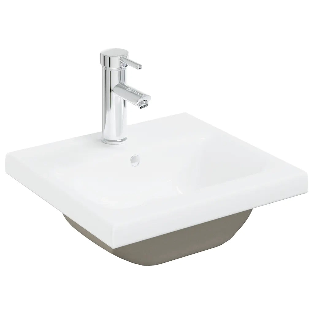 Mobile da Bagno con Lavabo Integrato e Rubinetto Legno Antico 3328905