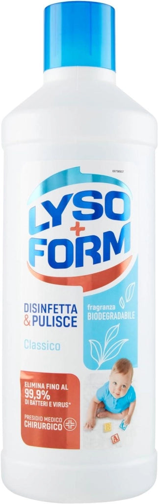 LYSOFORM PAVIMENTI CLASSICO 1.1 LT DISINFETTA E PULISCE FRAGRANZA BIODEGRADABILE
