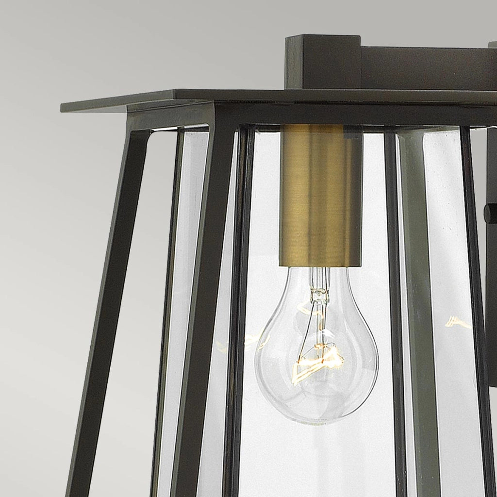 Applique esterno Walker bronzo ottone antico E27 60W