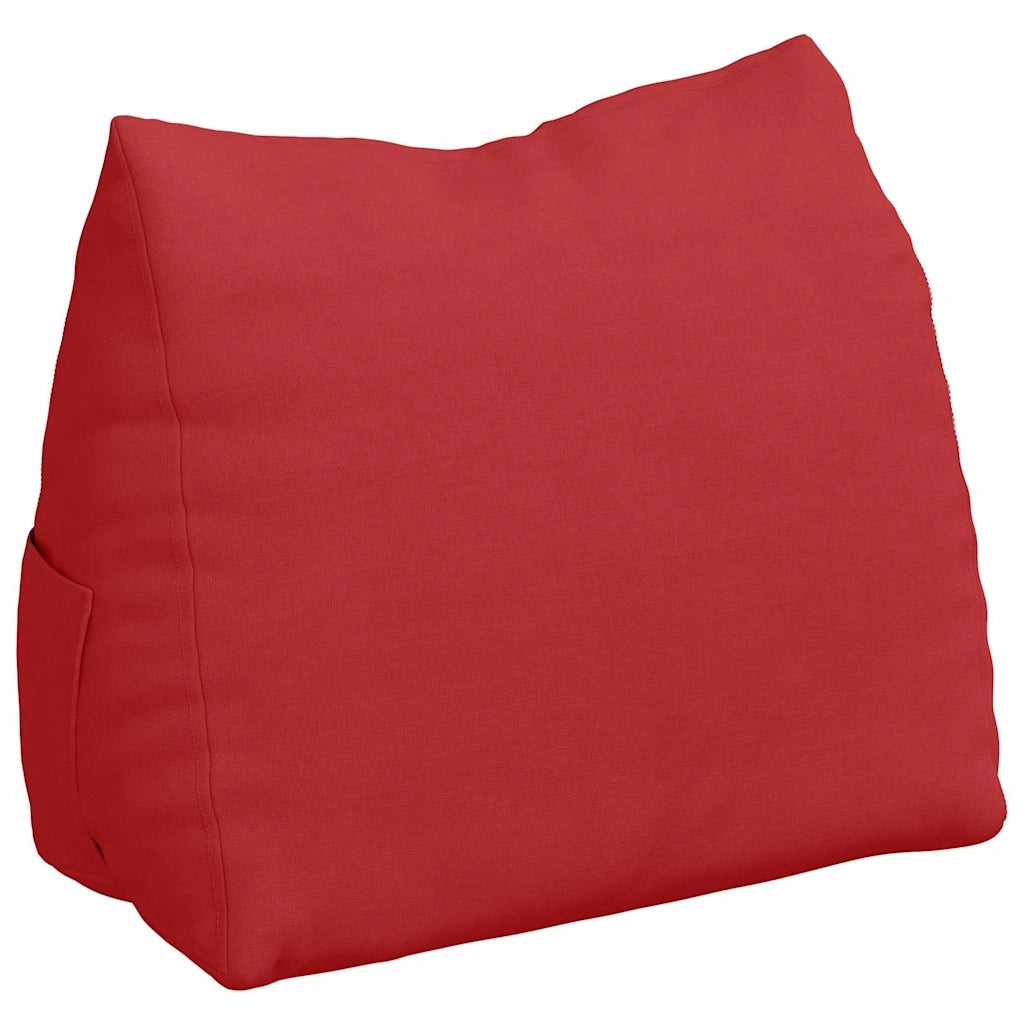 Cuscino per Schiena Rosso 45 x 20 x 35 cm Tessuto 42015014