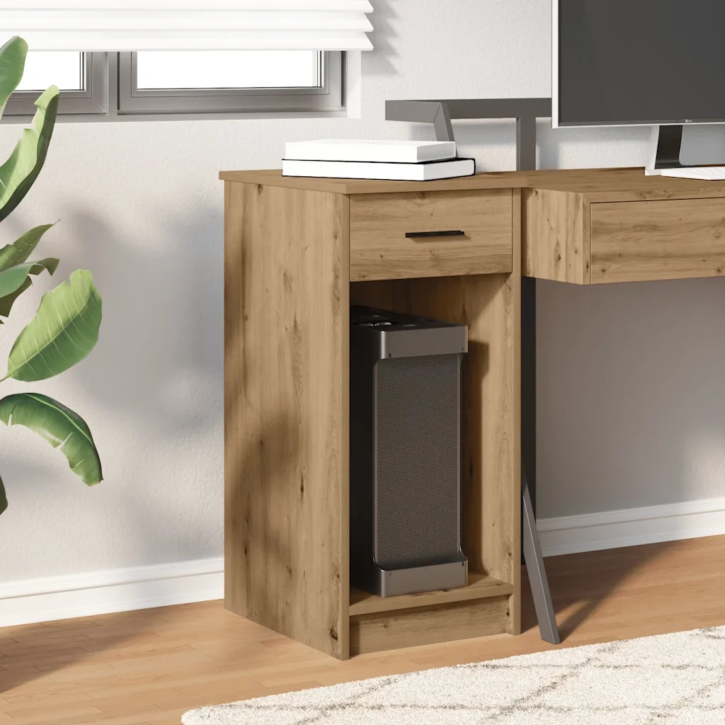 Supporto per Computer a Torre con Cassetto Rovere 35x45x77 cm 858748