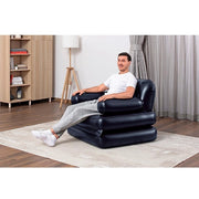 Trade Shop - Poltrona Divano Gonfiabile 4in1 Multi-max 191x97x64cm Pieghevole Floccata 75114 -
