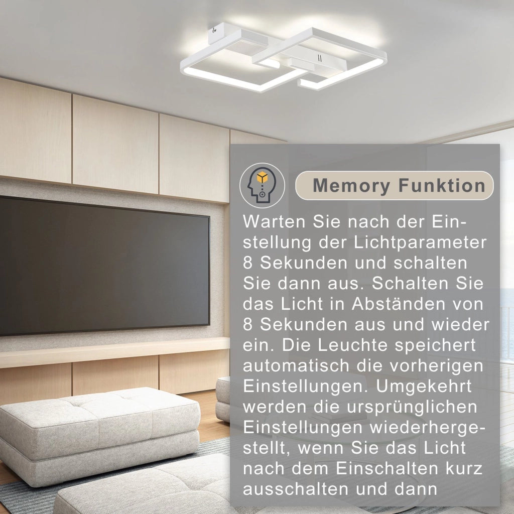 ZMH Lampada da soffitto a LED con telecomando per camera da letto e corridoio