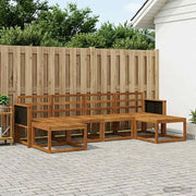 Set di divani da esterno 6 pcs Naturale