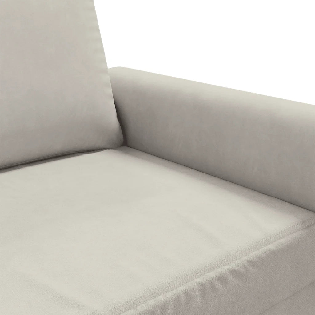 Divano a 2 Posti crema 140 cm in Velluto 359537