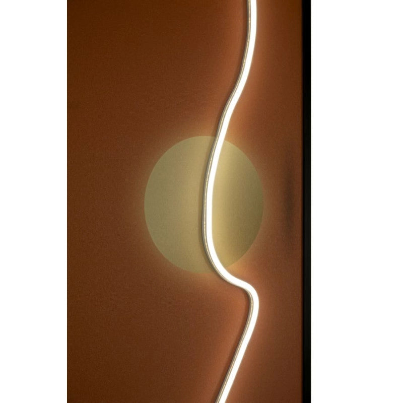 Stampa Con Led Su Tela Abstract cm 150x3,5x50