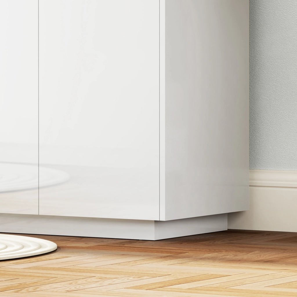 Buffet con ante ¨C Minimal ¨C Bianco laccato 140x40x75 cm