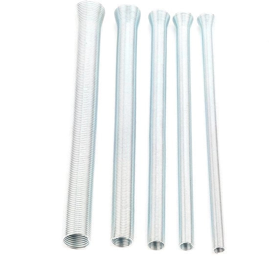Accessori per tubi in acciaio, rame e alluminio, set da 5 pezzi, resistente al calore e alla corrosione, per diverse misure, con verniciatura in acciaio inossidabile.