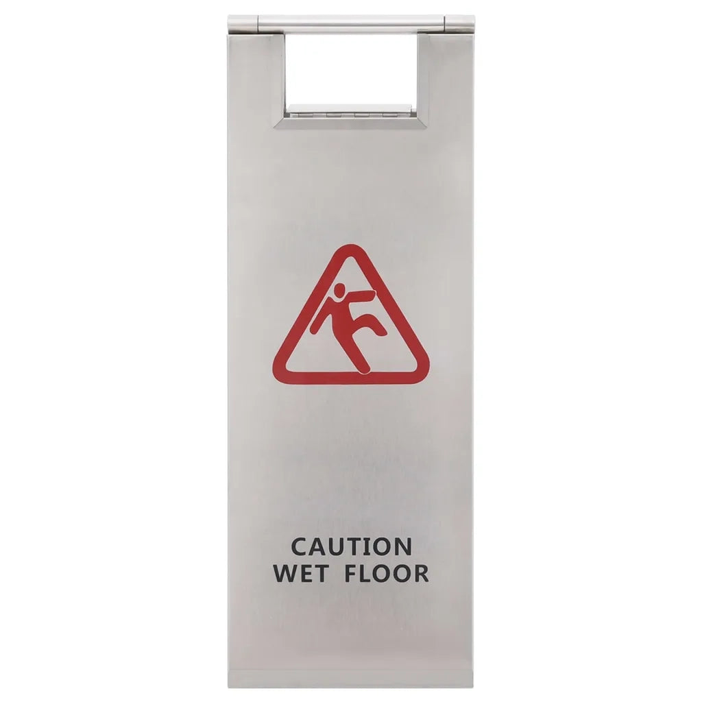 Cartello Pieghevole Pavimento Bagnato in Acciaio Inox cod mxl 69754