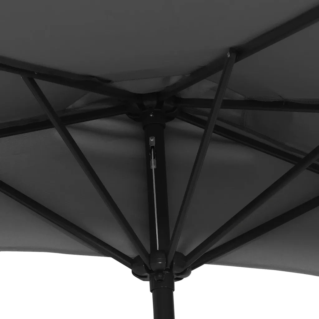 Ombrello | Parasolne Balcone Palo Alluminio Antracite 300x155 cm a Met¨¤