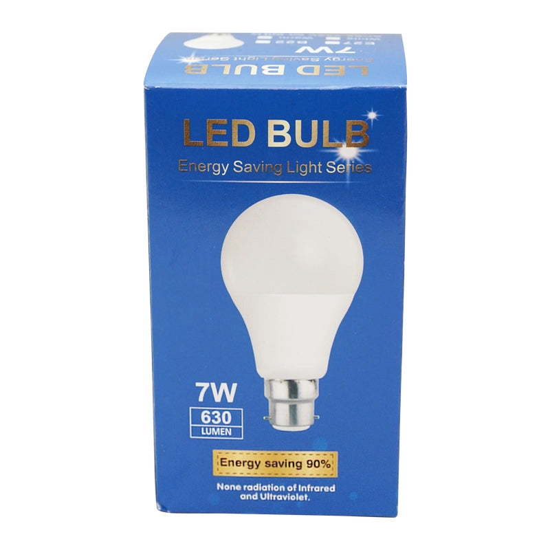 Lampadina LED E27 7W 220V 630 lumen in plastica