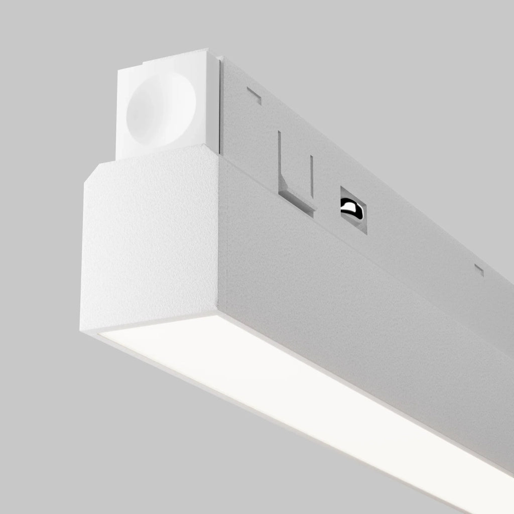 Maytoni Faretto moderno Exility Basis 1 luce LED integrato bianco alluminio