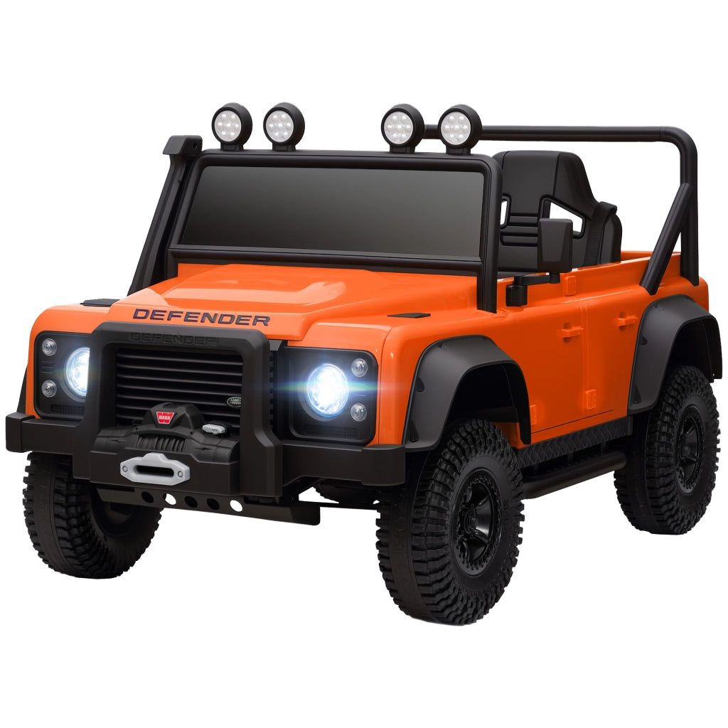 Auto elettrica per bambini ¨C Minimal ¨C 12V, telecomando, luci LED, arancione