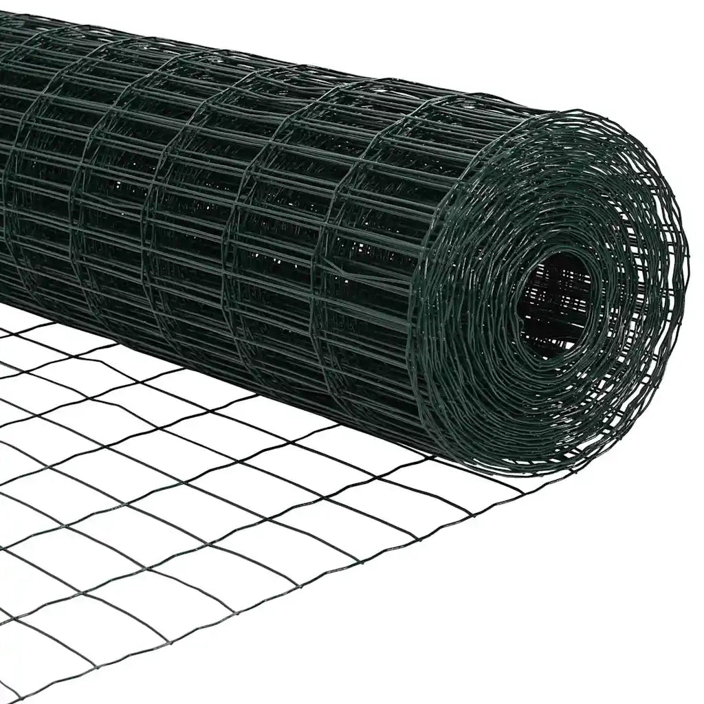 Recinzione con Posto Verde 1,2 x 25 m Acciaio e PVC 3350325