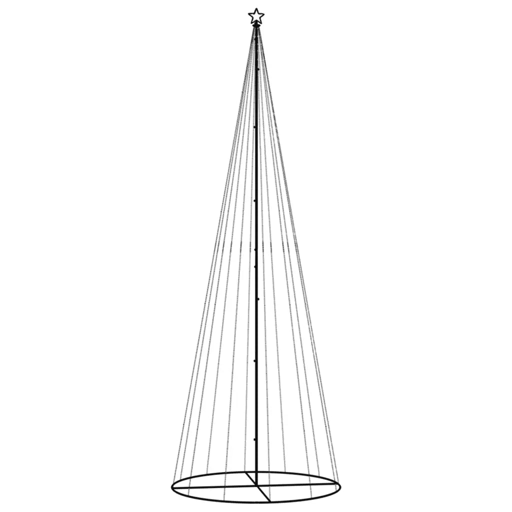 Albero di Natale a Cono Bianco Caldo 732 LED 160x500 cm 343494