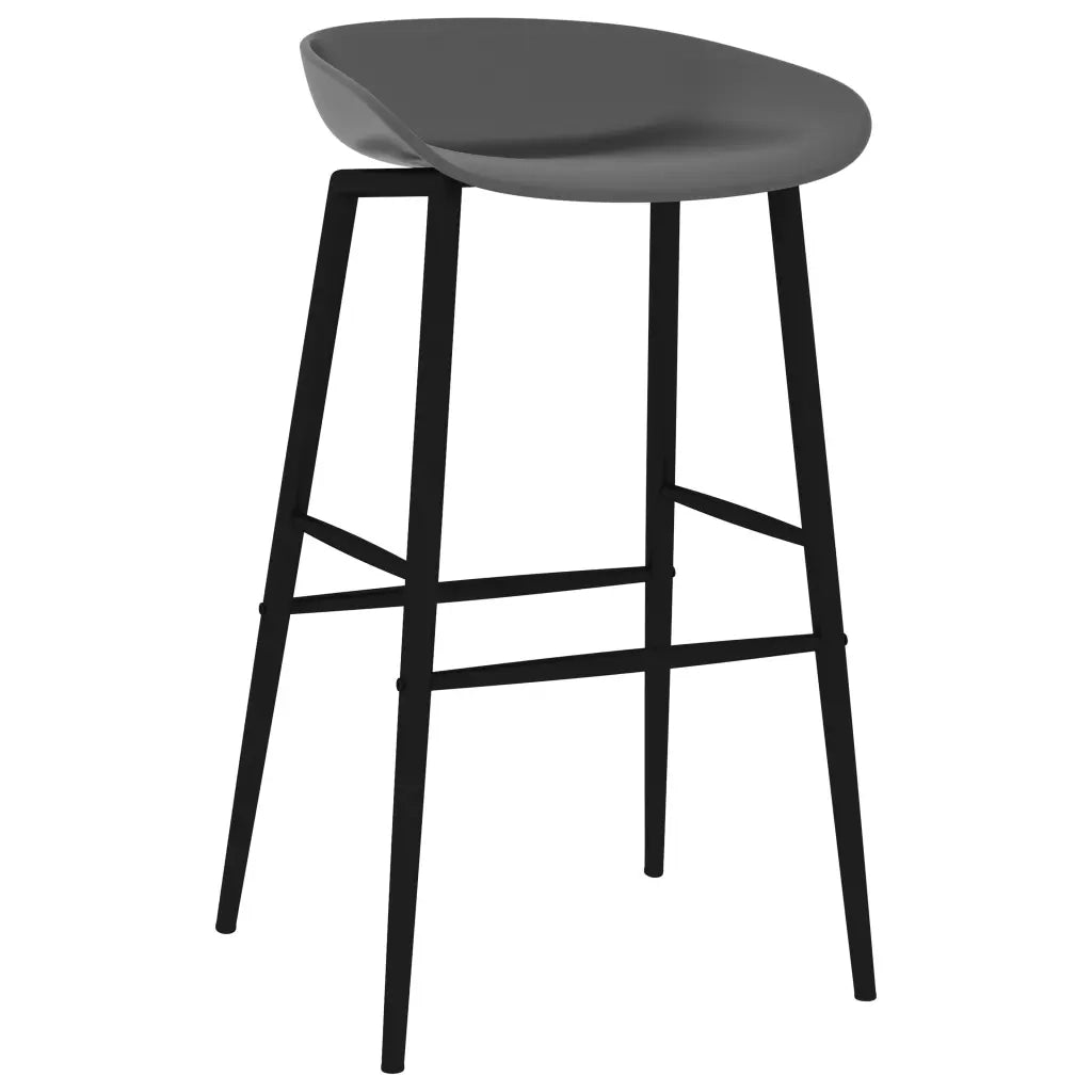 Set da Bar 5 pz Nero e Grigio 3057467
