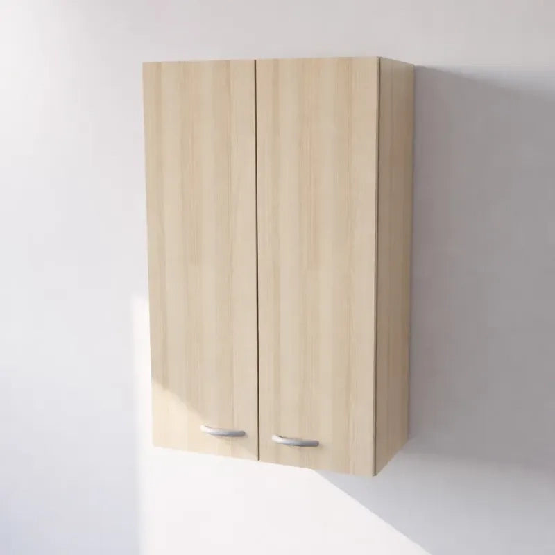 Pensile Cucina  in Legno Nobilitato Rovere, Mobile Alto con 2 Ante, Pensile Componibile Moderno Made in Italy (H90XL60XP33cm)