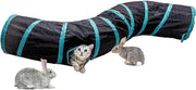 Tunnel per gatti 2 vie, gioco per gatti, cuccioli e conigli da interni