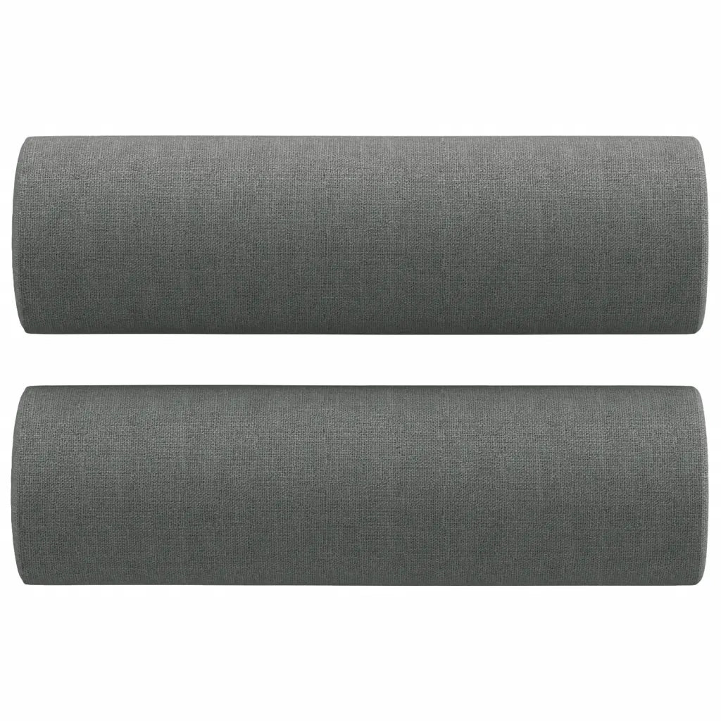 Divano a 2 Posti con Cuscini-Sofa 2 Posti con Cuscini Grigio Scuro 140 cm in Tessuto 804092