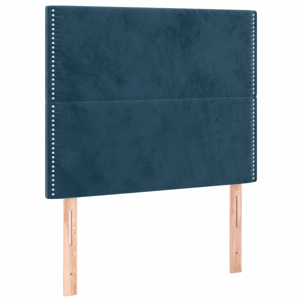 Giroletto senza Materasso Blu Scuro 120x200 cm in Velluto 3125688