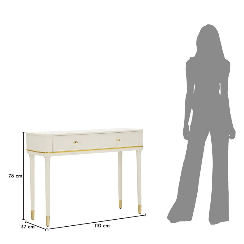 Consolle Camille Bianca cm 101x37x78