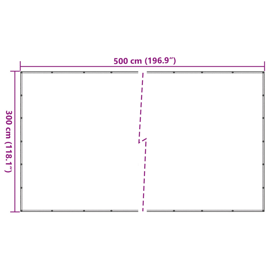 Rete per Rimorchio Verde 3x5 m HDPE CFW1387049