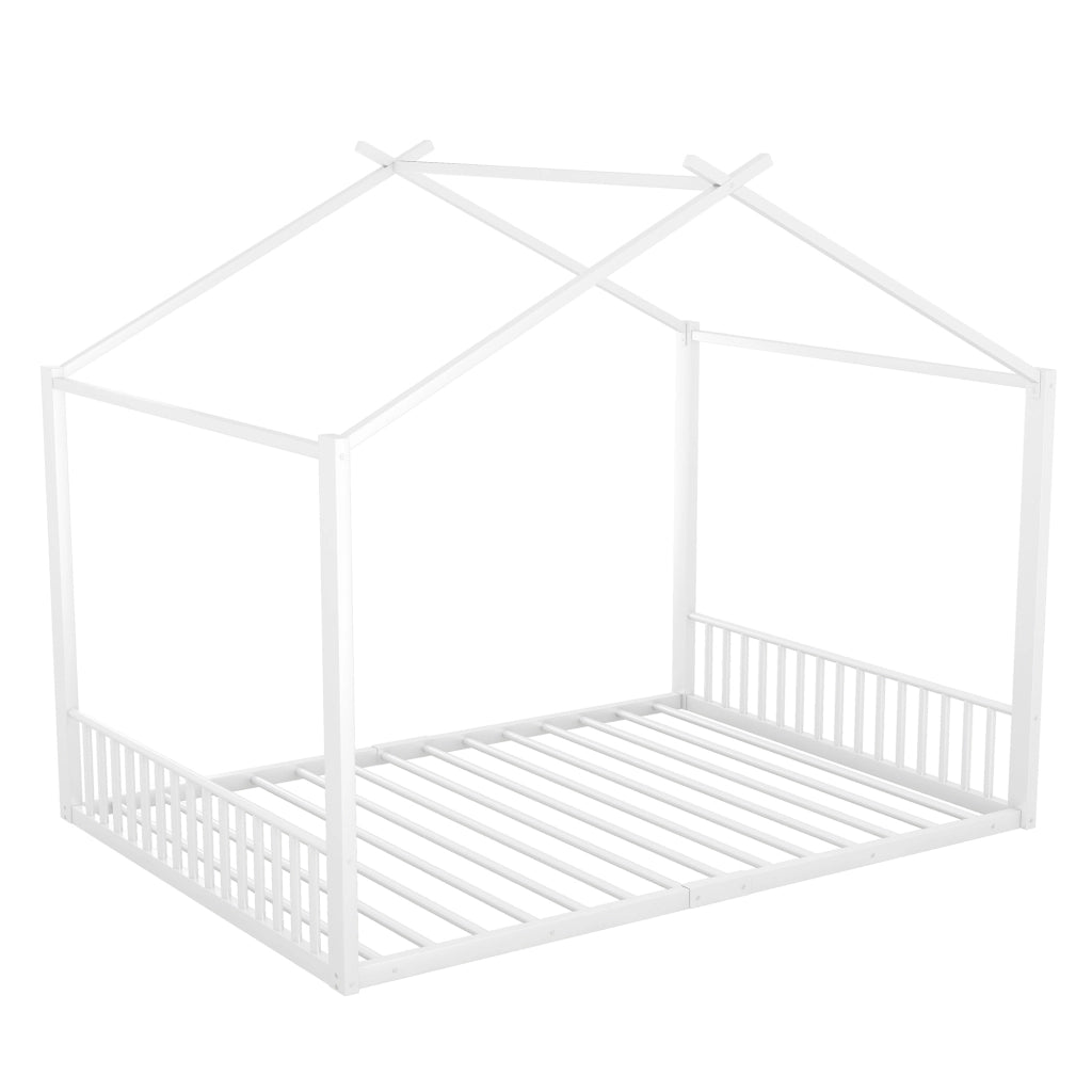 letto imbottito metallo bianco 140 x 200 cm