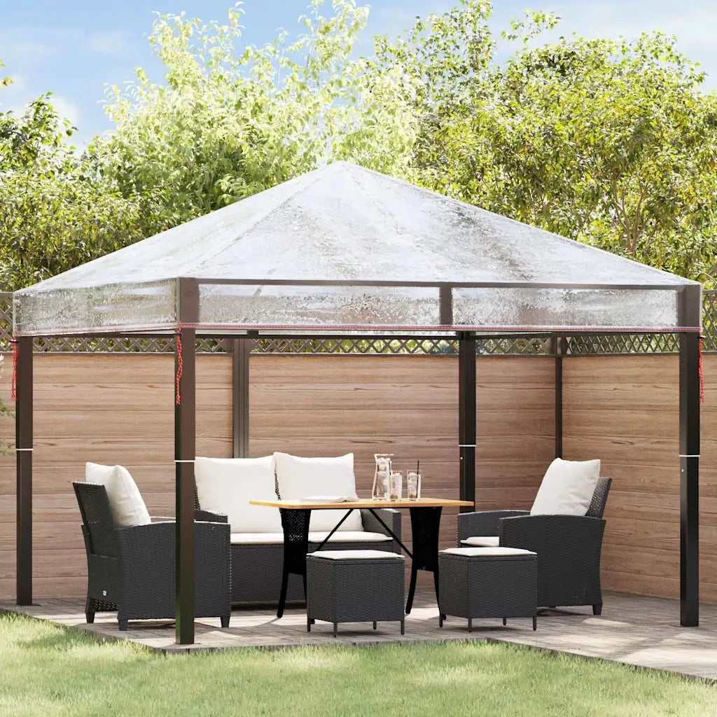 Sostituzione Copertura Gazebo Trasparente 300 x 300 x 26 cm PVC CFW8234608