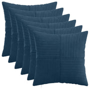 Federa 6 pcs ALMELO Blu navy 50 x 50 cm corduroy 914918