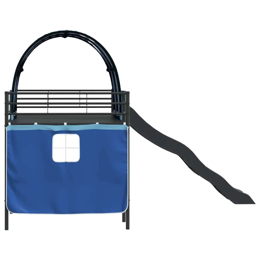 Struttura del letto loft per bambini Nero e Blu 107 x 200 cm 42020842