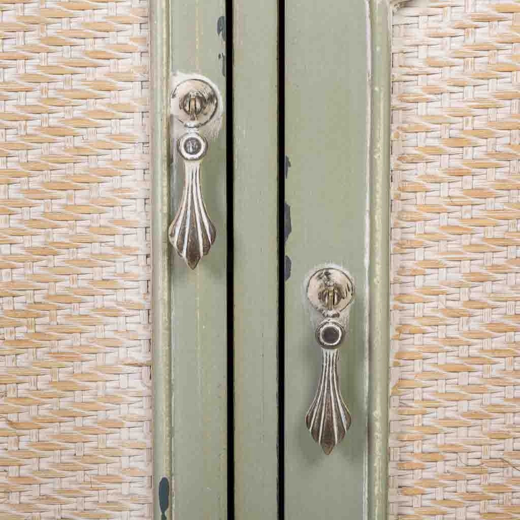 Mobile da ingresso in legno verde 95x36x88h