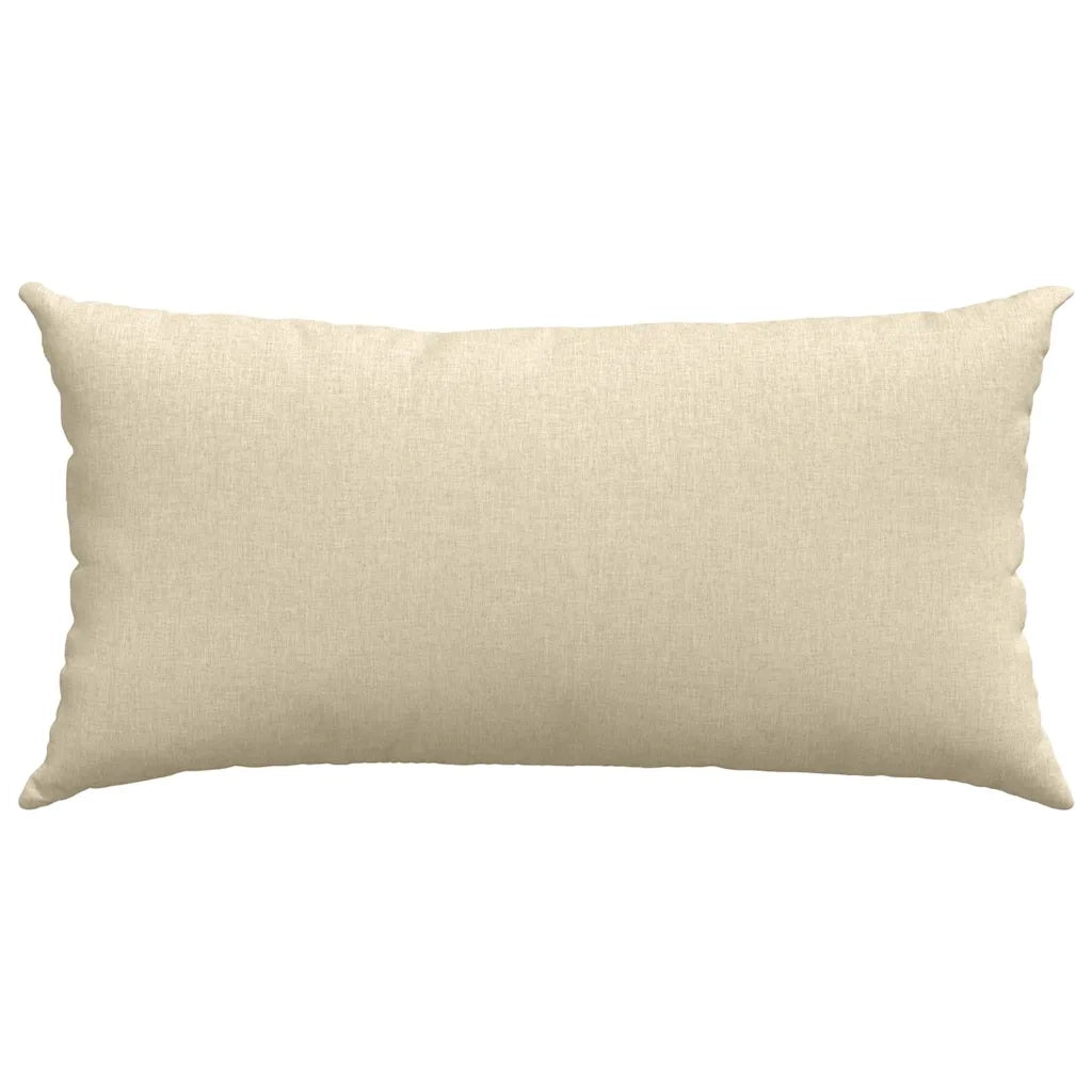 Cuscini da Divano 2 pcs Crema 80 x 40 cm Tessuto 42013703