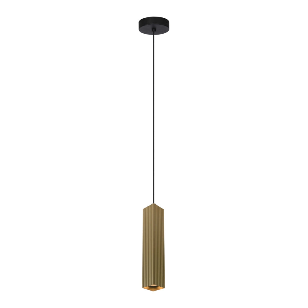 Lampada a sospensione Italux Tecno oro/nero GU10 1L