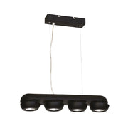 Lampadario LED Milagro FLARE ML219 4 luci 40W nero