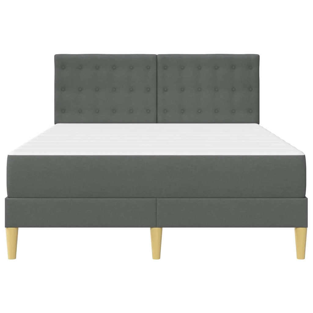 Struttura letto con materasso-Giroletto Grigio scuro 120 x 190 cm Tessuto