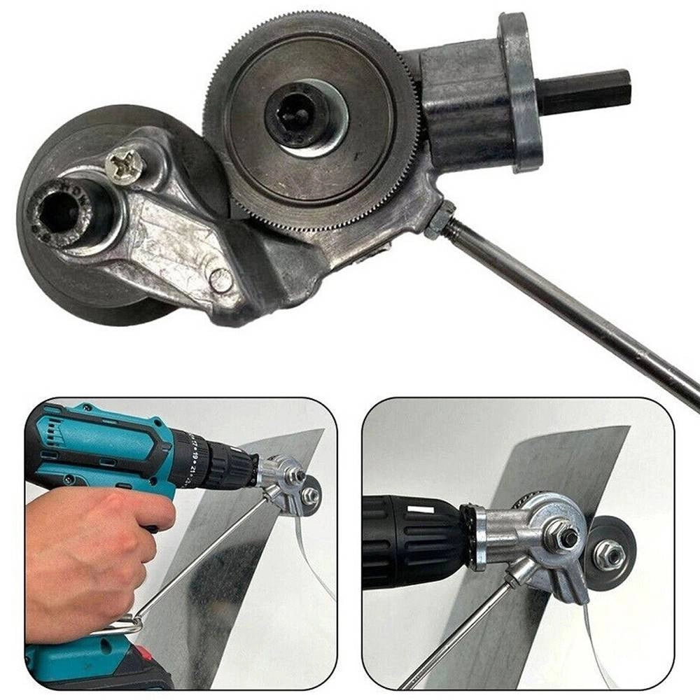 Trade Shop - Kit Trasformazione Da Trapano In Cesoia Elettrica Per Taglio Lamiera -
