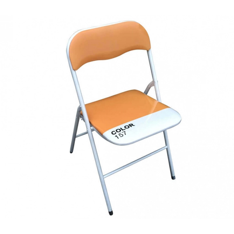 SEDIA PIEGHEVOLE SLIM ARANCIO COLOR 157