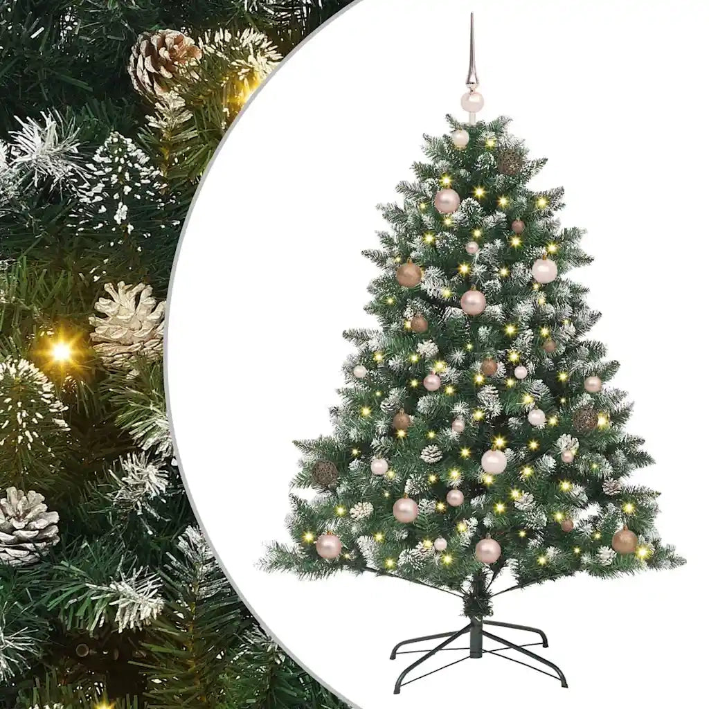 Albero di Natale artificiale con 150 LED Verde 150 cm 3395219