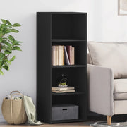 Credenza Nera 45x41x124cm in Legno Multistrato 846391