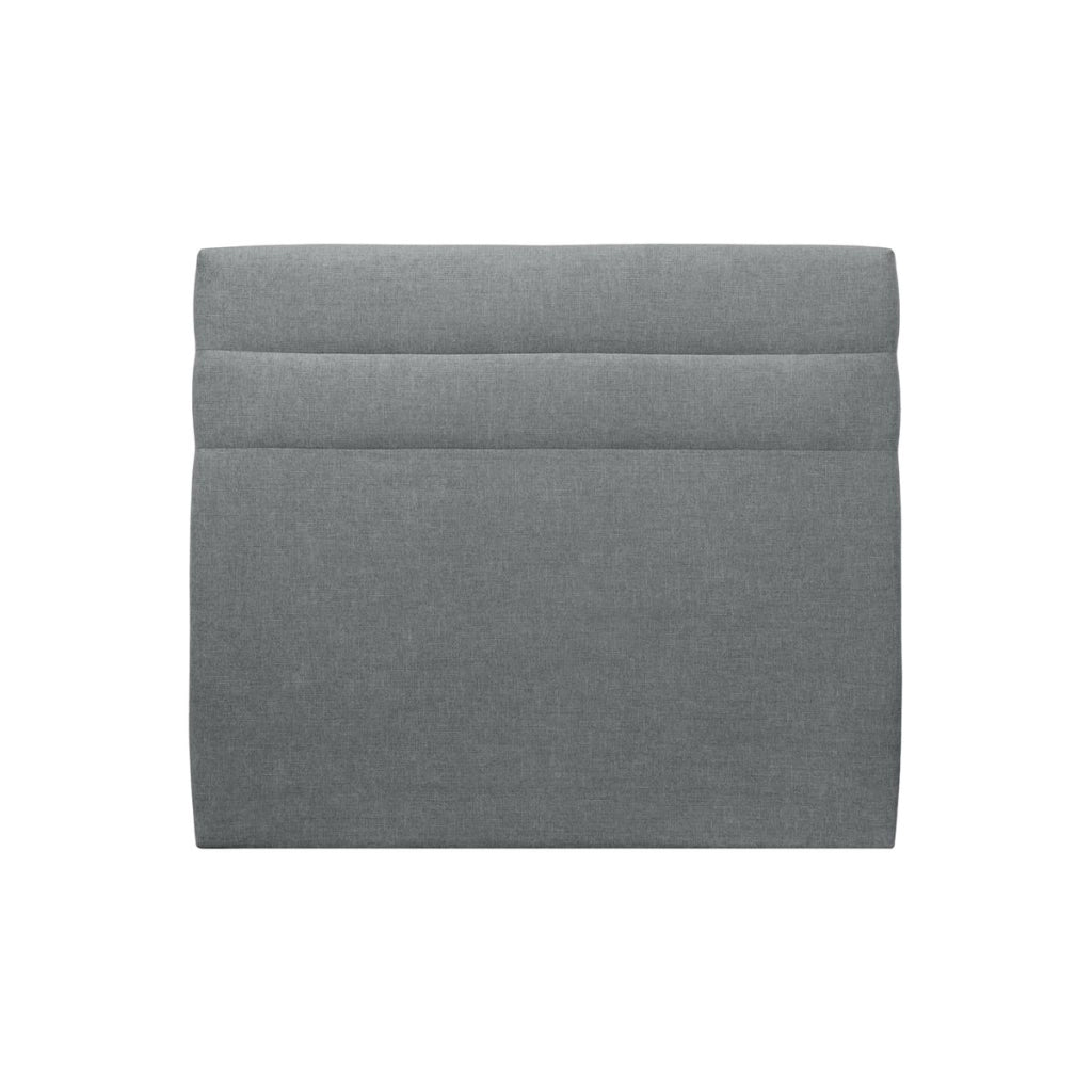 Testiera in tessuto natté grigio antracite con linee L150 cm