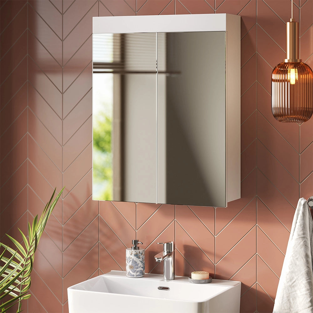 Specchio contenitore bagno Luna Bianco 60 x 77 cm Vicco