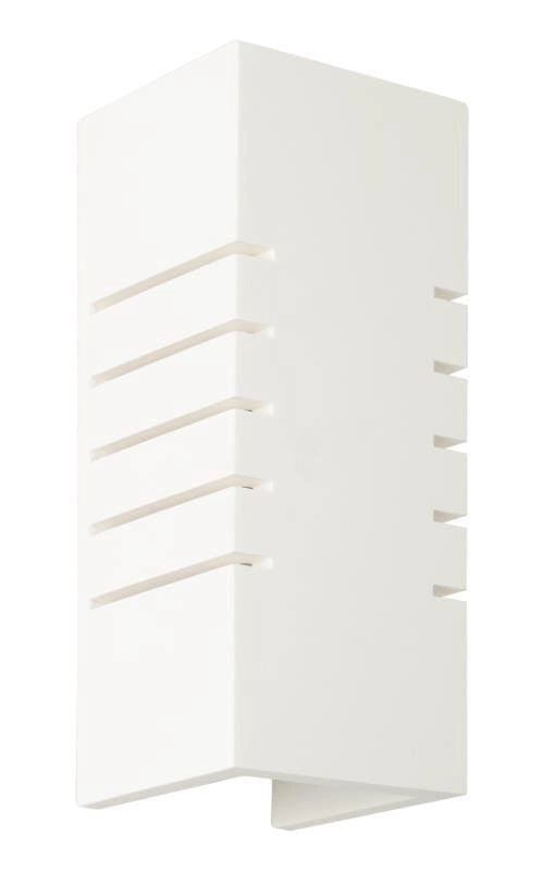 Applique Lampex Harold 697/1 bianca gesso/ceramica E14