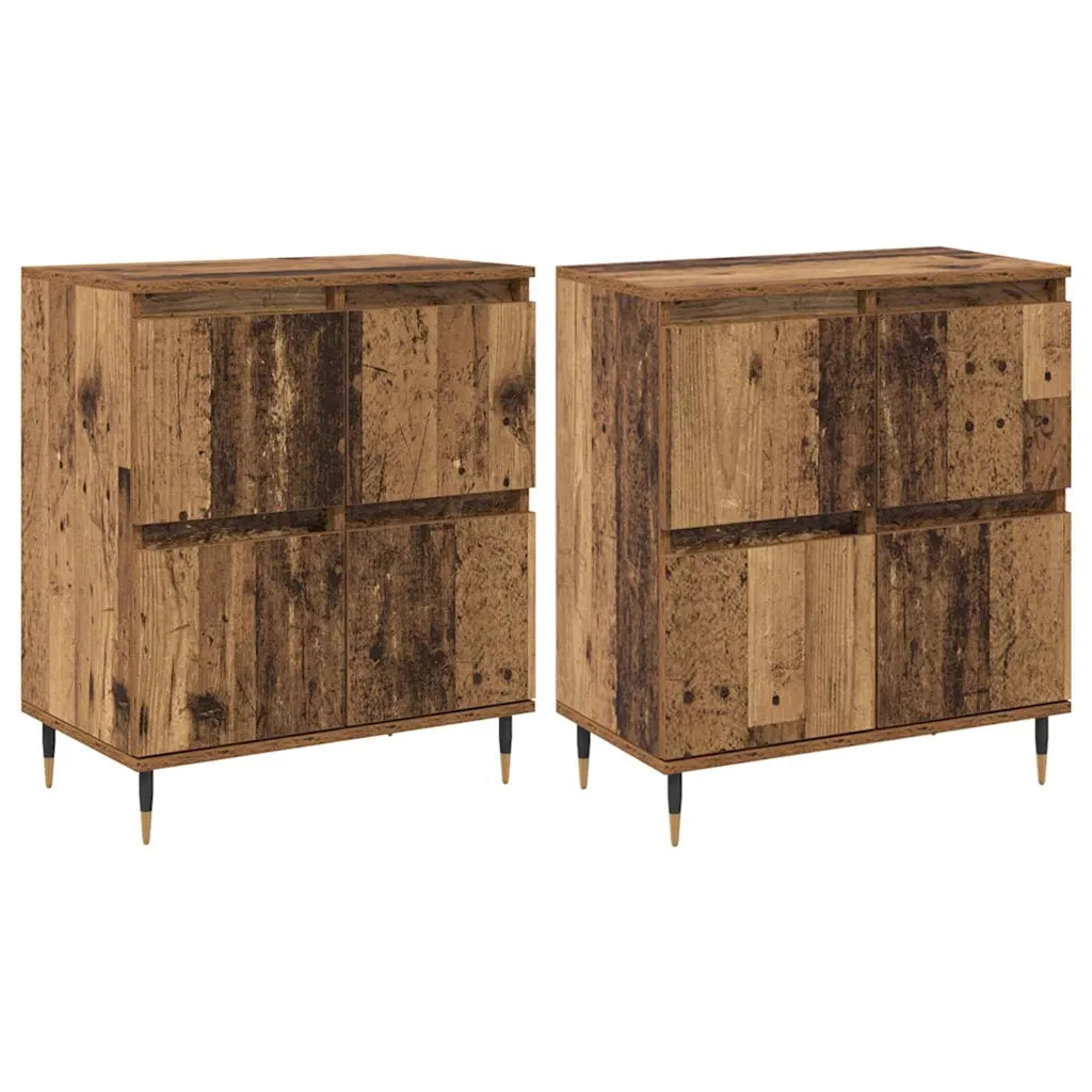 Armadio 2 pcs Legno vecchio 60 x 35 x 70 cm
