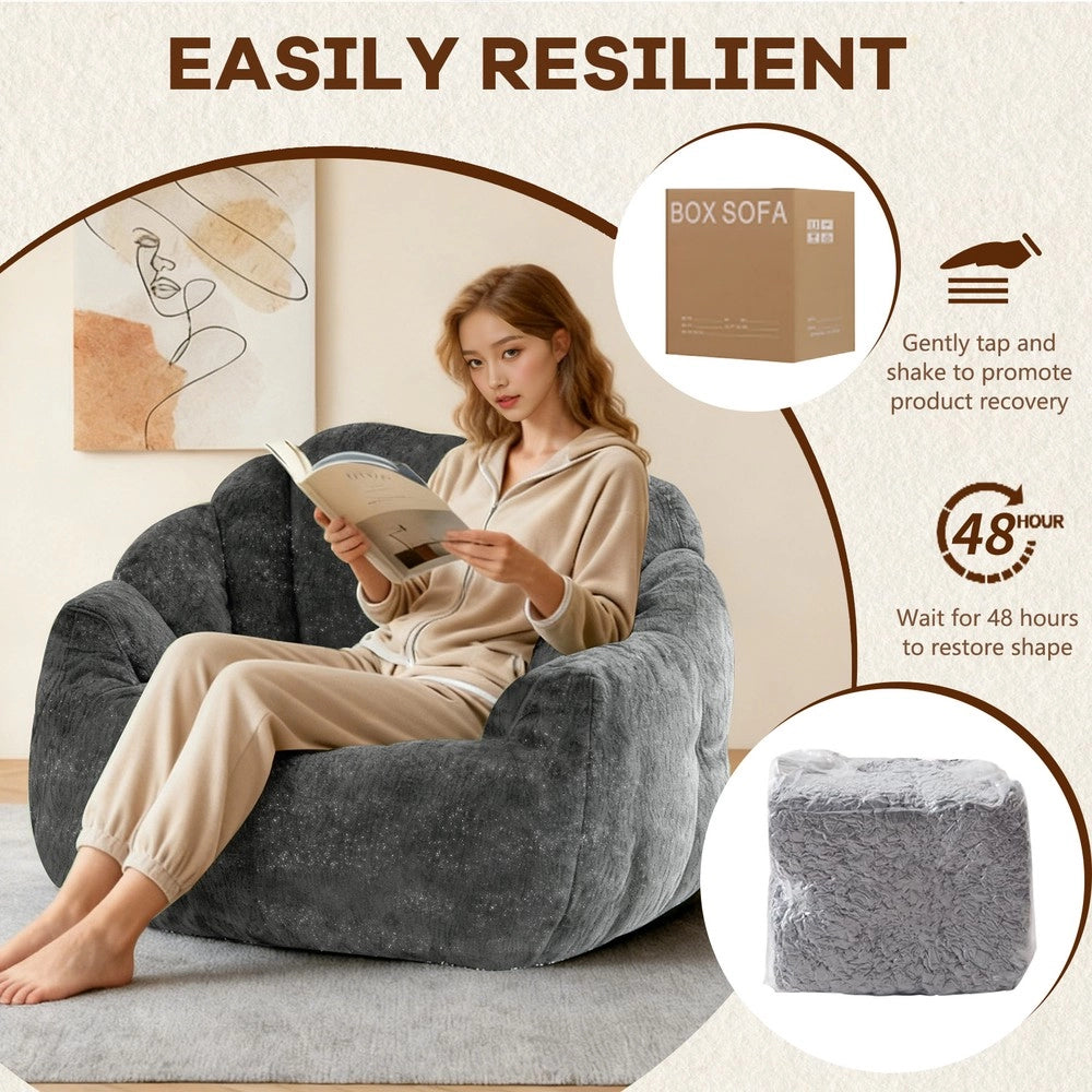 Poltrona a Sacco Ergonomica ¨C MINIMAL ¨C Tessuto, Relax, Design Moderno