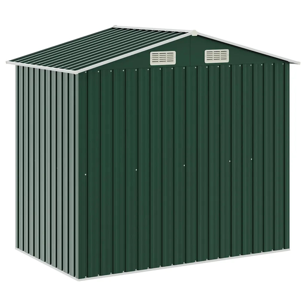Capanno da Giardino con Scaffali Verde 205x130x183 cm in Ferro CFW3314310
