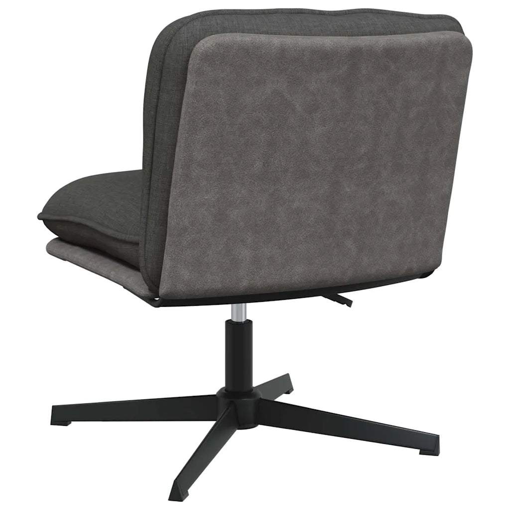 Sedia da Ufficio Girevole Grigio Scuro in Tessuto 4105390