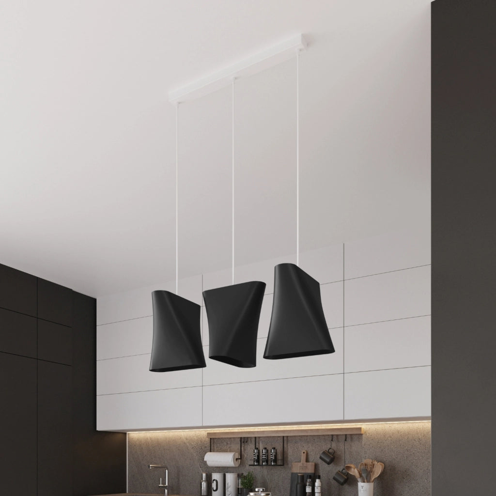Lampadario BLUM 3 nero