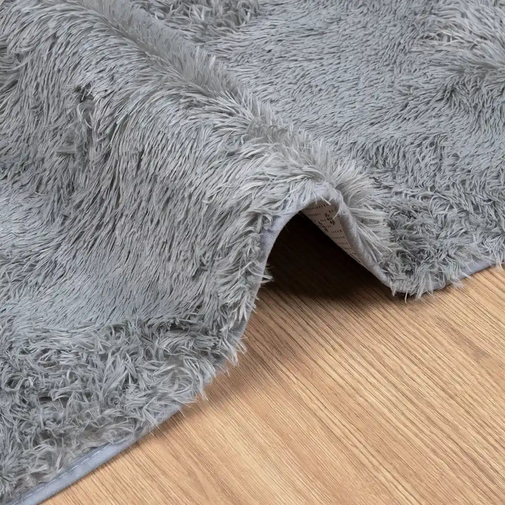 Tappeto del soggiorno | Tappeto Shaggy a Pelo Lungo NAVARRA Grigio Chiaro 60x100 cm