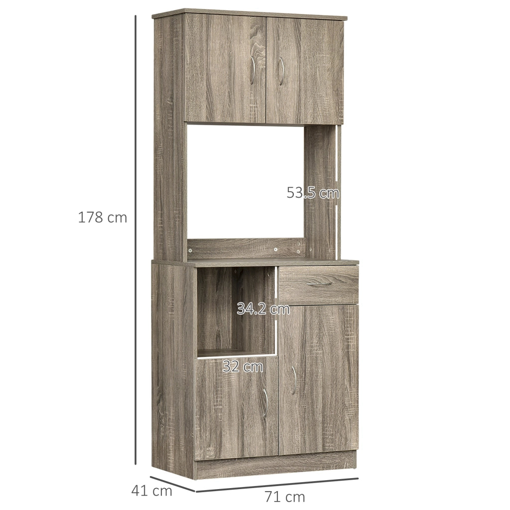 Credenza ¨C Minimal ¨C Grigio, Legno, 71x41x178cm